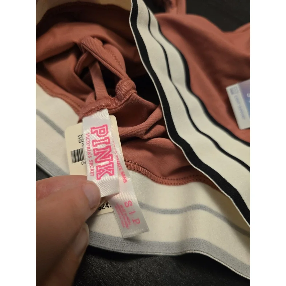 NOS 2016 Victorias Secret Sm pink ultimate Strappy Sided sports bra Rose Mauve